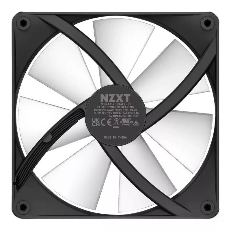 Ventola per case NZXT F140 RGB Core 140 mm - nero