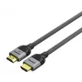 Unitek C11093RGY01-1M 8K LUX cavo HDMI 2.1, 1 m, intrecciato, 48 Gbit/s, 8K 60 Hz (7680x4320), connettori dorati, nero-grigio