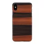 Custodia per smartphone man and wood per iPhone XS Max – nero ebano, cover posteriore rigida protettiva
