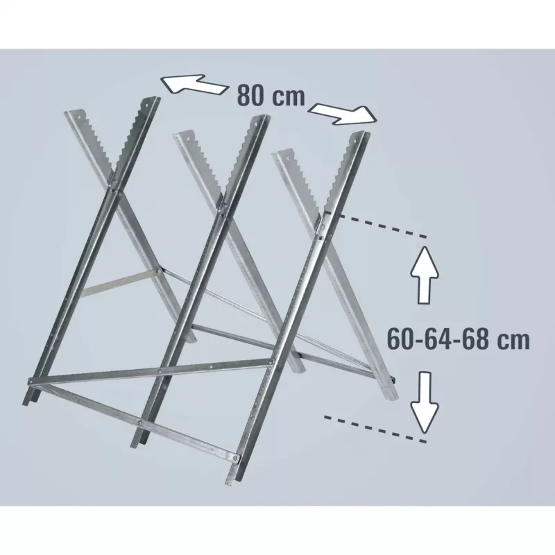 Einhell 4500067 cavalletto per motosega, argento, metallo zincato