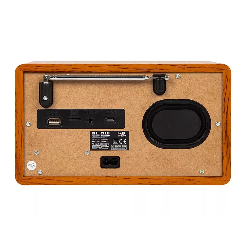 Radio portatile analogica AM/FM BLOW RA9 V.2 — ricezione AM e FM, a batteria, sintonia analogica