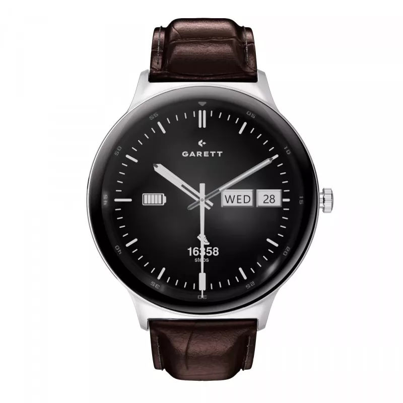 Smartwatch Garett Quantum — acciaio inox argento