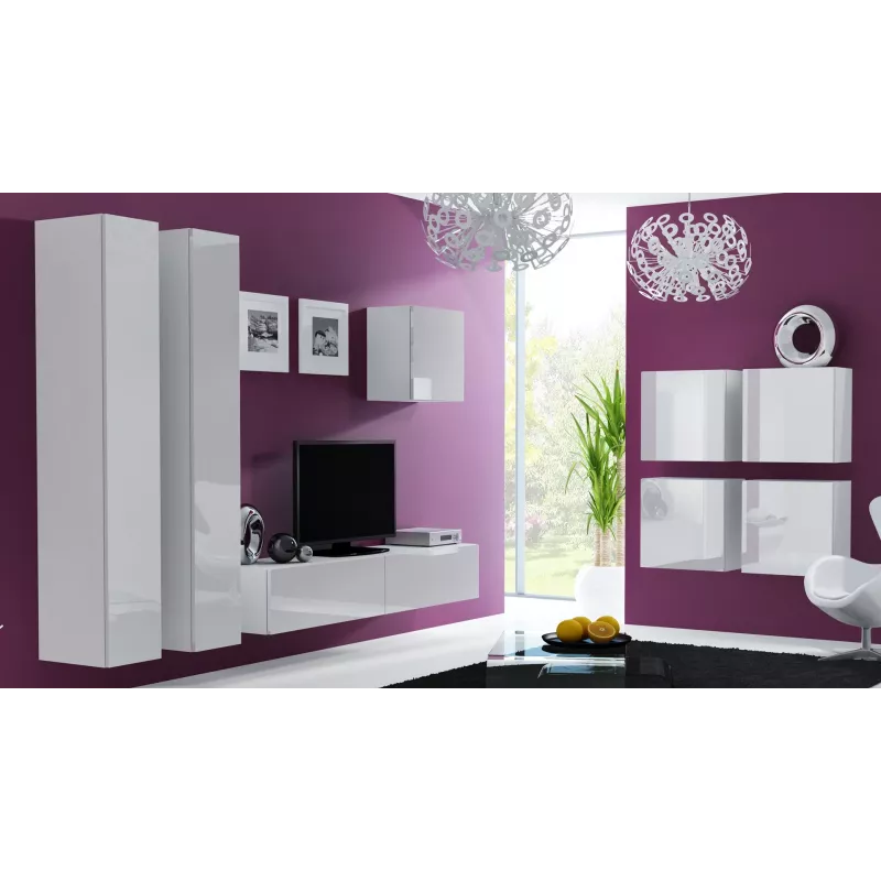 Armadietto Cama Square VIGO 50/50/30 bianco/bianco lucido