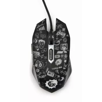 Mouse USB ottico nero/MUS-6B-GRAFIX-01 Gembird