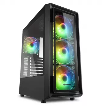 Case PC Sharkoon TK4 RGB Midi Tower nero