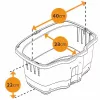 FERPLAST Atlas Bike 20 Rapid - cestino per bicicletta per animali
