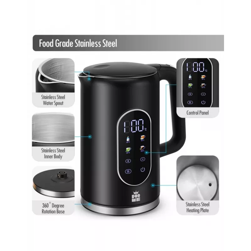 Bollitore elettrico Forme FKG-2117 1,7 l 2200 W nero