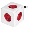 Allocacoc 2304/FREXPC ciabatta 3 m 5 prese AC per interni rosso, bianco