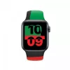 Cinturino Apple 44mm nero Unity Sport Band S/M nero verde rosso