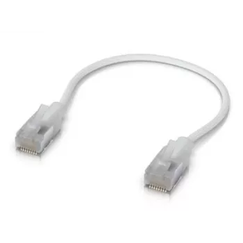 Cavo patch di rete UBIQUITI UACC-Cable-Patch-EL-C6A 0,15 m Cat6a RJ-45 bianco traslucido