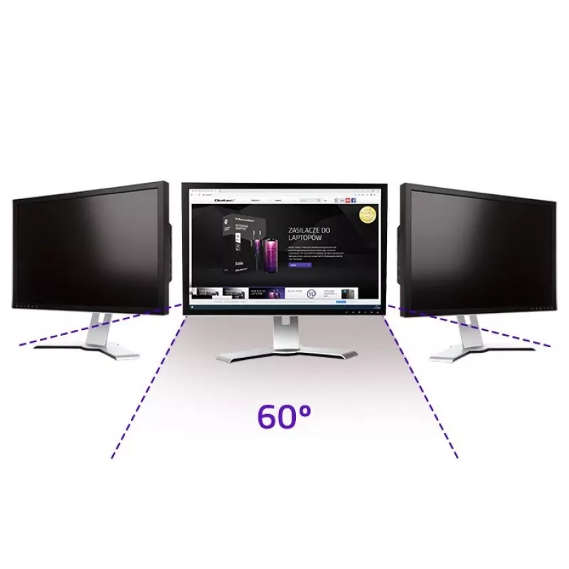 Filtro privacy Qoltec GDPR 23 | 16:9 | Eye Care | Panoramic