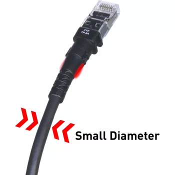 Cavo di rete PatchSee TP-6A-F/5 nero 1,5 m Cat6a F/FTP