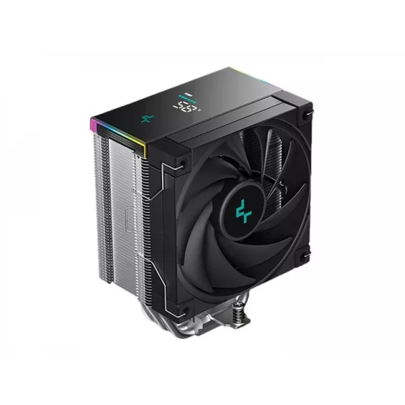 Dissipatore ad aria DeepCool AK500S Digital SE — ventola da 120 mm, supporta socket LGA1700/AM5/AM4 e Intel LGA115x/1200, nero