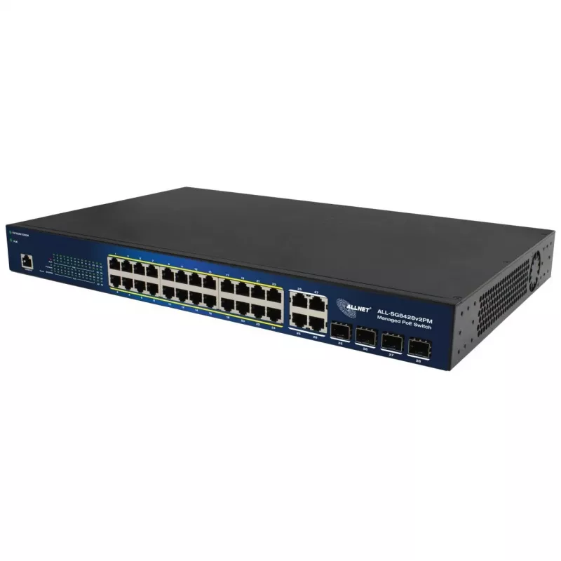 Switch managed ALLNET ALL-SG8428V2PM 24 porte Gigabit Ethernet PoE