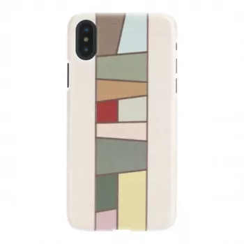 Custodia per smartphone man and wood per iPhone X/XS — bianco