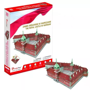 Puzzle 3D Cubicfun Castello Reale di Varsavia modello 306-20268 – modello architettonico in cartone, scala e numero di pezzi non indicati