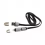 Cavo USB-A maschio su Micro-USB + connettore iPhone 8-Pin SBOX 1 m nero