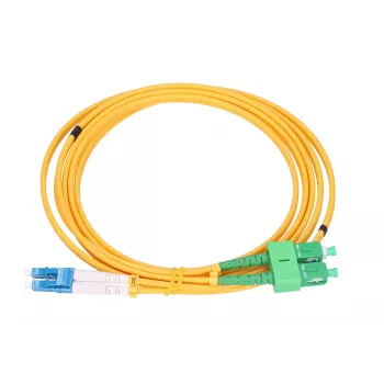 Cavo patch Extralink SC/APC a LC/UPC, singlemode duplex G.652D, 3 mm, 20 m