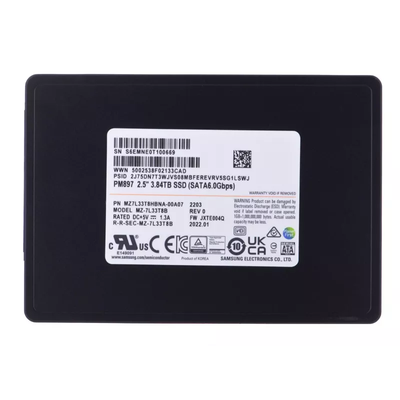 Samsung PM897 3.84 TB 2.5 pollici Serial ATA III V-NAND