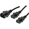 Cavo con connettore femmina C13 ShiverPeaks C13/2 x C13 F/M 1,8 m