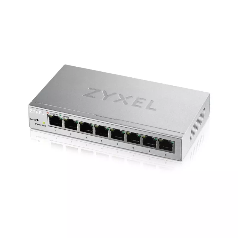Zyxel GS1200-8 Managed Gigabit Ethernet (10/100/1000) argento