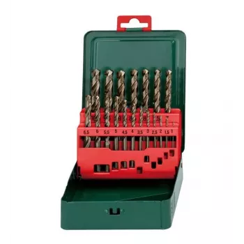 Set di punte Metabo HSS Cobalt 19 pezzi DIN 338, gambo cilindrico