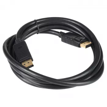Cavo DisplayPort Akyga AK-AV-10, connettore maschio/maschio, connettori placcati oro, 1,8 m, nero