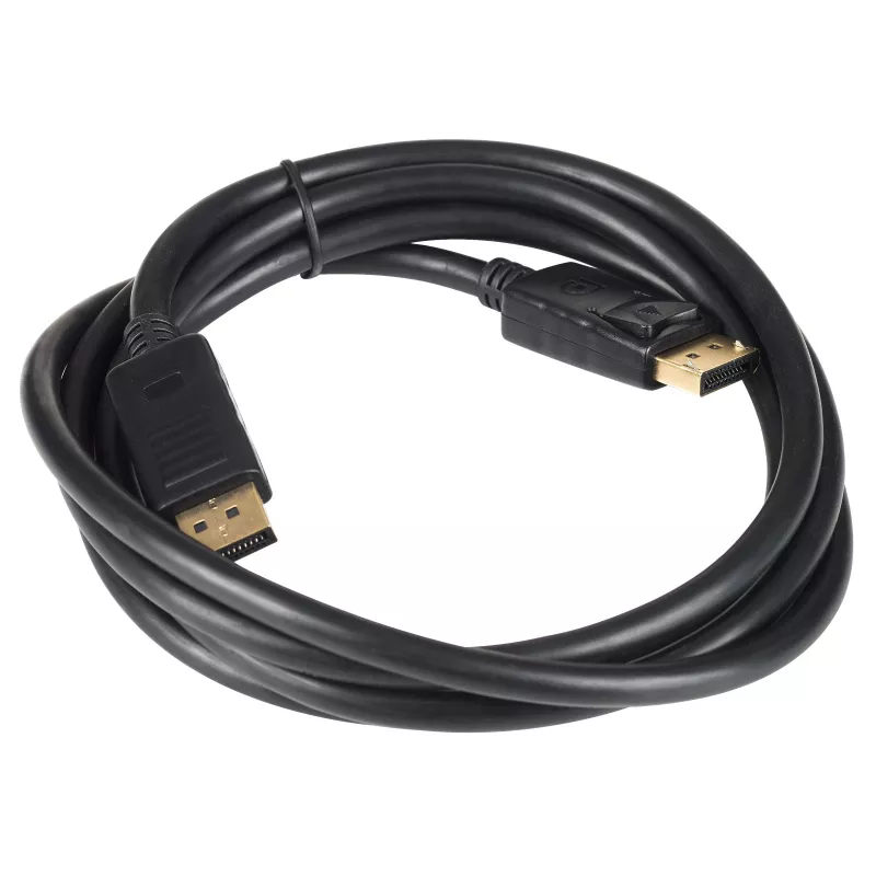 Cavo DisplayPort Akyga AK-AV-10, connettore maschio/maschio, connettori placcati oro, 1,8 m, nero