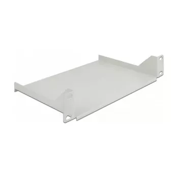 Ripiano rack DeLOCK mensola 10 pollici per armadio di rete 1U grigio acciaio
