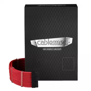 Kit di cavi per alimentatore CableMod PRO Series ModMesh serie C per Cooler Master RMi/RMx (rosso)