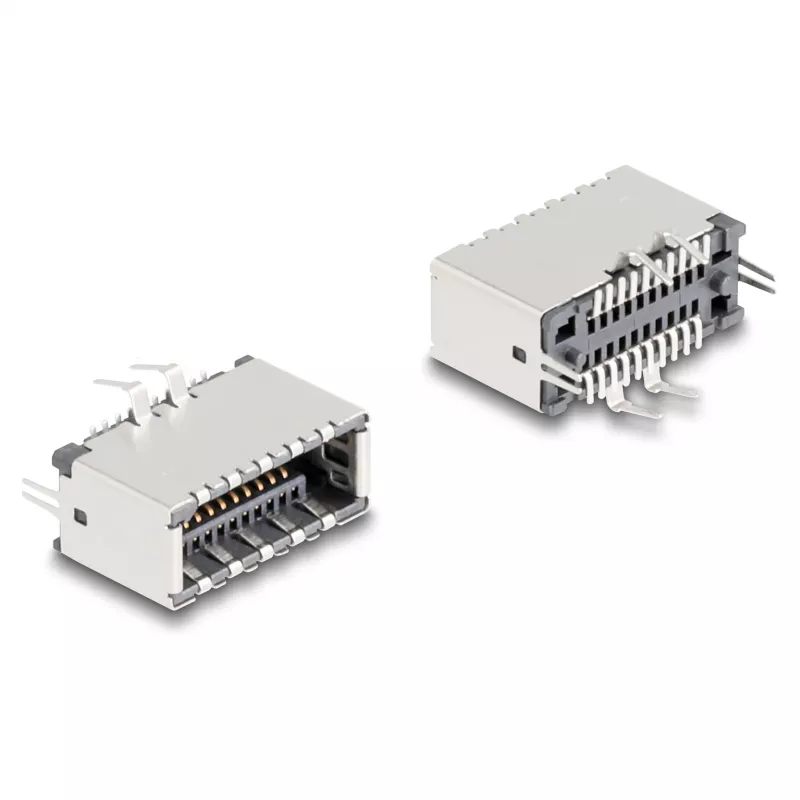 Connettore per cavo DeLOCK 67193 USB Type-E nero argento connettore femmina