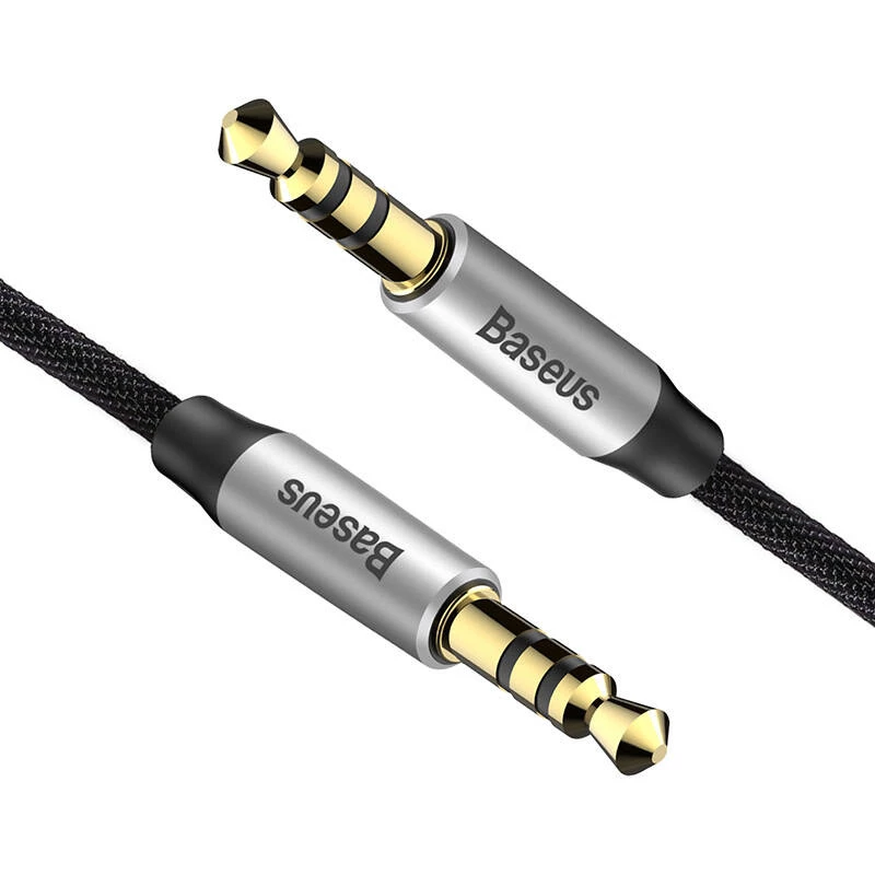 Cavo audio Baseus Yiven jack 3,5 mm M30 1,5 m argento + nero