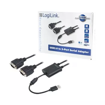 Adattatore USB 2.0 su 2 seriali