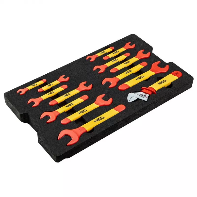Neo Tools cassetta di servizio per elettricisti 52 pezzi in robusta cassetta 22