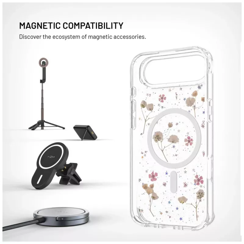 Cover posteriore FIXED per Apple iPhone Air – TPU, compatibile MagBloom, Blush Plum