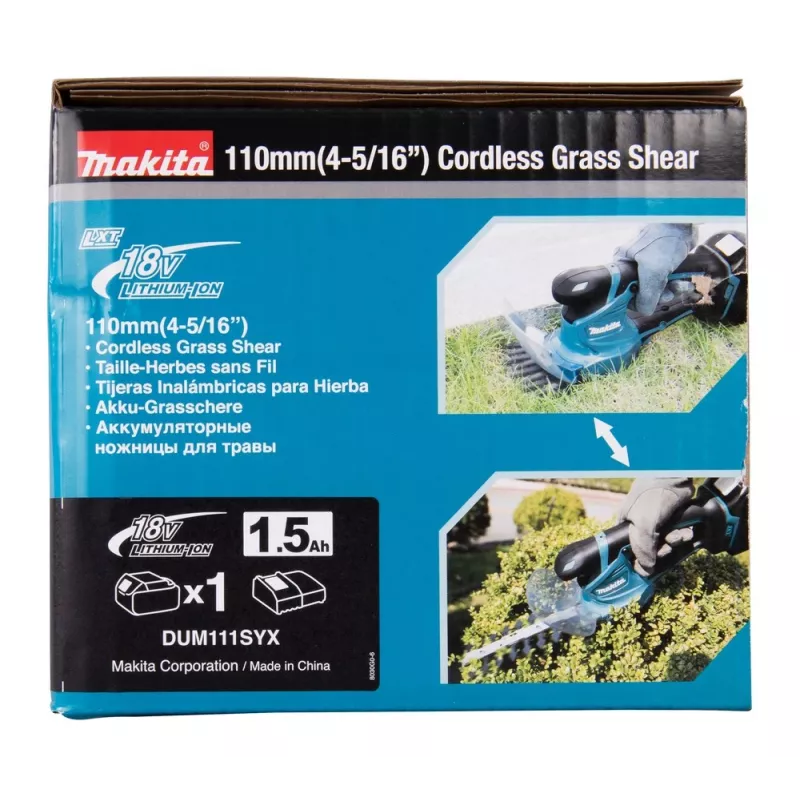 Makita DUM111SYX cesoie per erba 2 in 1 a batteria, 18 V