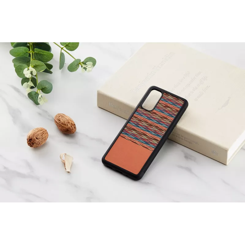 Custodia per cellulare man and wood Galaxy S20 marrone a quadri nero – cover protettiva per Samsung Galaxy S20