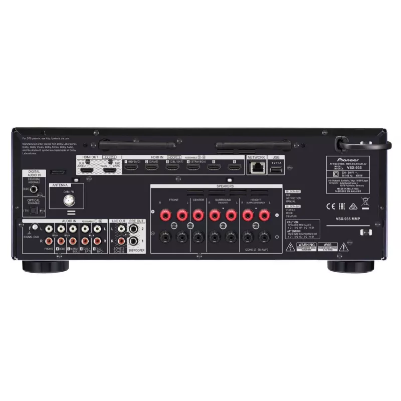 Pioneer VSX-935-B ricevitore home cinema nero