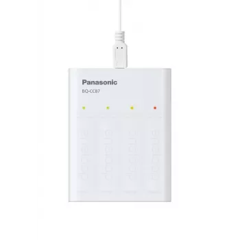 Caricabatterie USB PANASONIC Eneloop Smartplus BQ-CC87 + 4x AA 2000 mAh (K-KJ87MCD40USB)