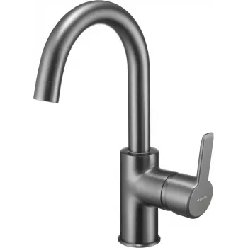 deante Rubinetto per lavabo BQA D24M, cromo, risparmio idrico
