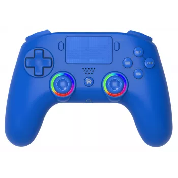 Controller LED wireless SUBSONIC SA5639-3 per PS4 e PC, gamepad wireless blu