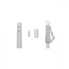 Qoltec 54450 Connettore in fibra ottica LC multimodale beige argento