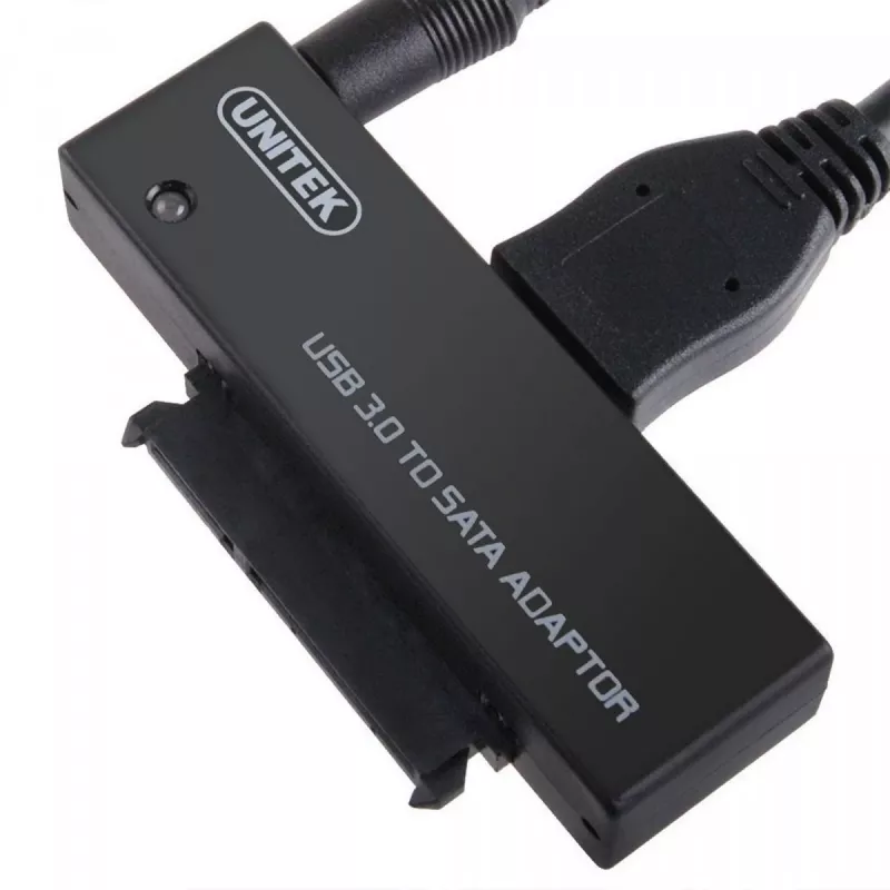 Scheda di interfaccia Unitek Y-1039, cavo USB in dotazione, 5 Gbit/s, nero, Plug-and-Play