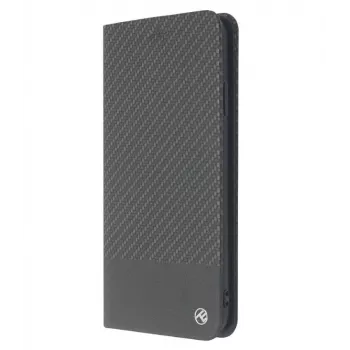 Custodia a libro per telefono Tellur Carbon per iPhone XS – nero
