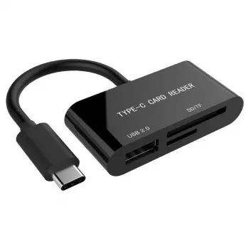 Lettore di schede USB-C SDXC/combo/nero