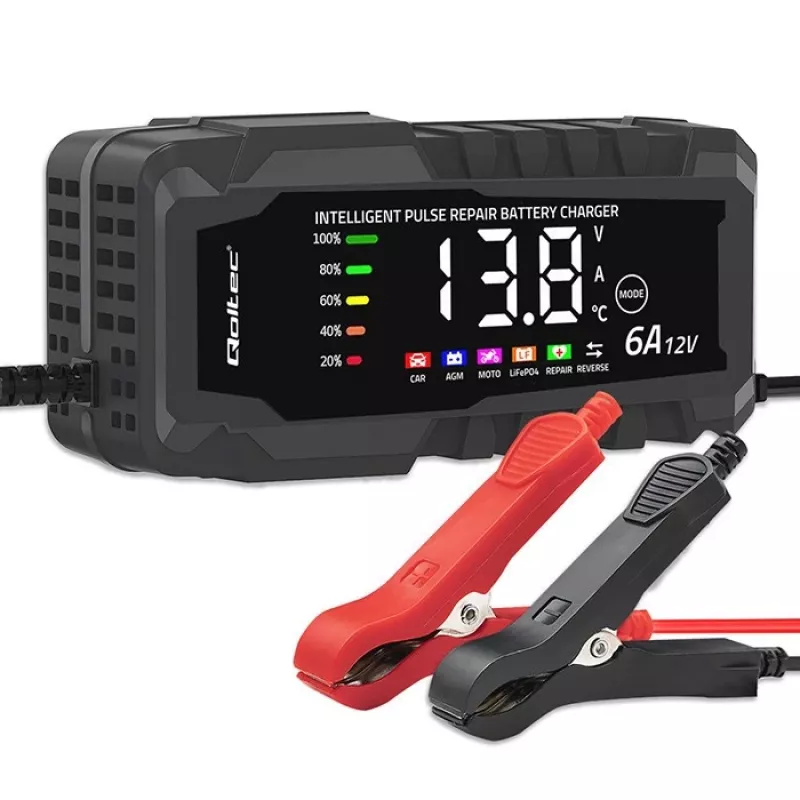 Caricabatterie 12V 6A raddrizzatore con funzione di riparazione