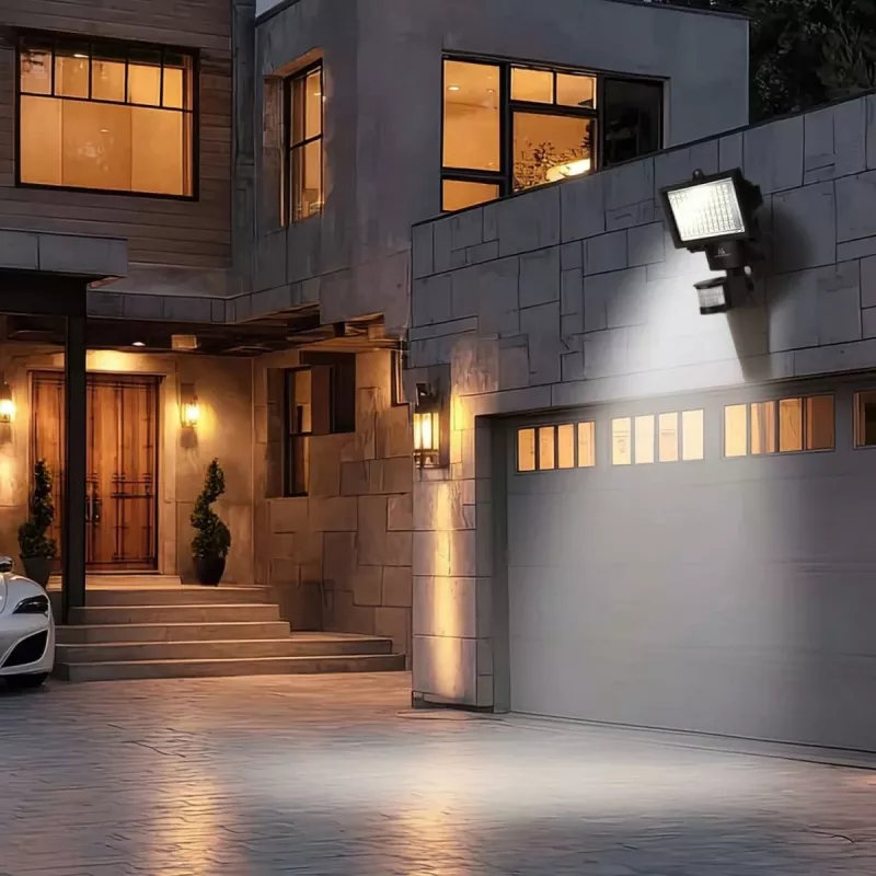 Maclean MCE442 Faretto LED solare con rilevatore di movimento lampada da parete crepuscolare IP44 6W 6000K