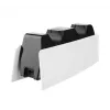 Base di ricarica FIXED FIXPS5-DCC-BW per PlayStation 5 con filo nero bianco