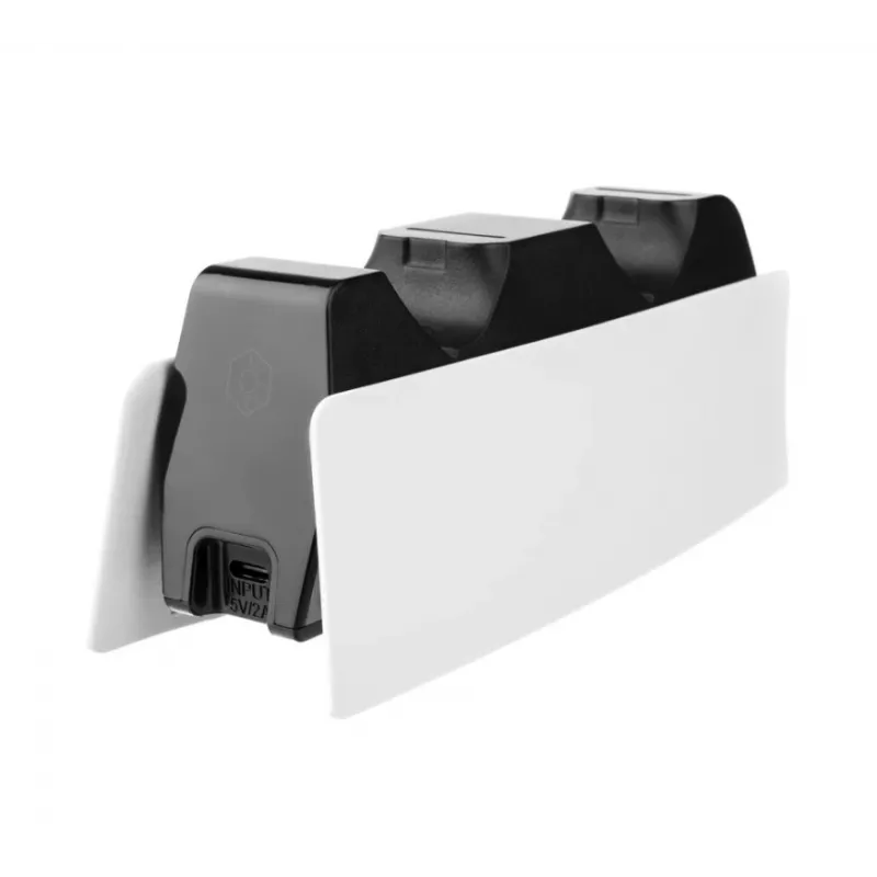 Base di ricarica FIXED FIXPS5-DCC-BW per PlayStation 5 con filo nero bianco