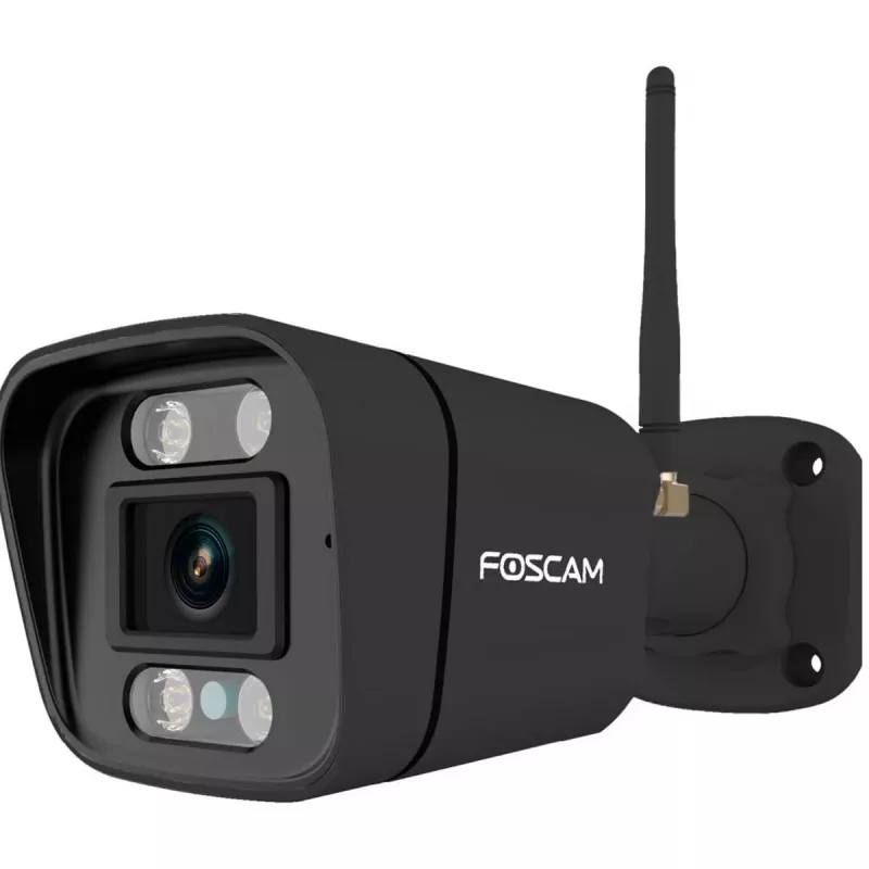 Foscam V8P telecamera WiFi bullet per esterni, 8 MP 4K (3840x2160), WiFi dual-band, faro, sirena, visione notturna, nera